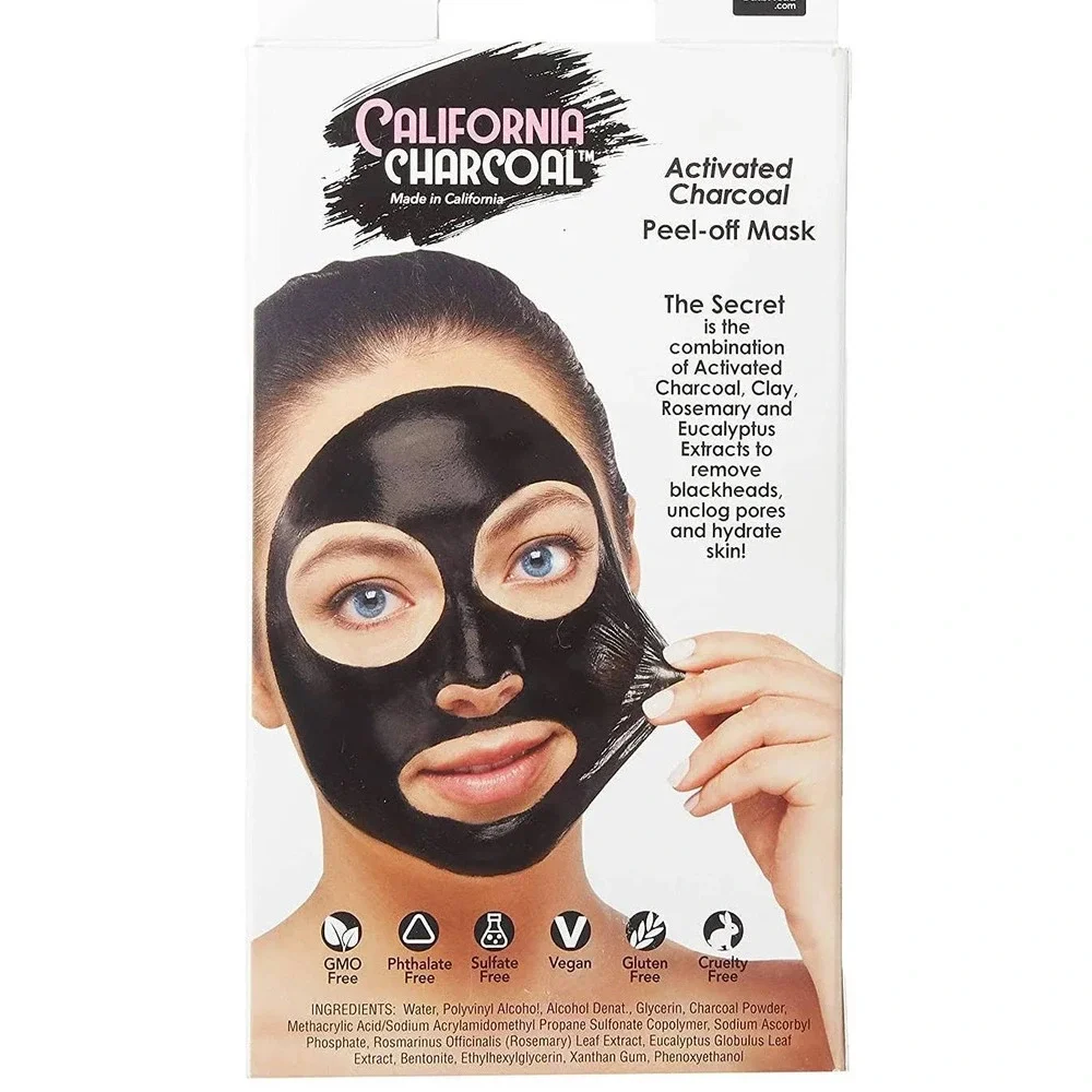 California Charcoal THE ORIGINAL Black Activated Charcoal Mask NEW As Seen on TV